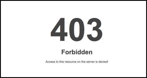 error 403 رمز الخطأ